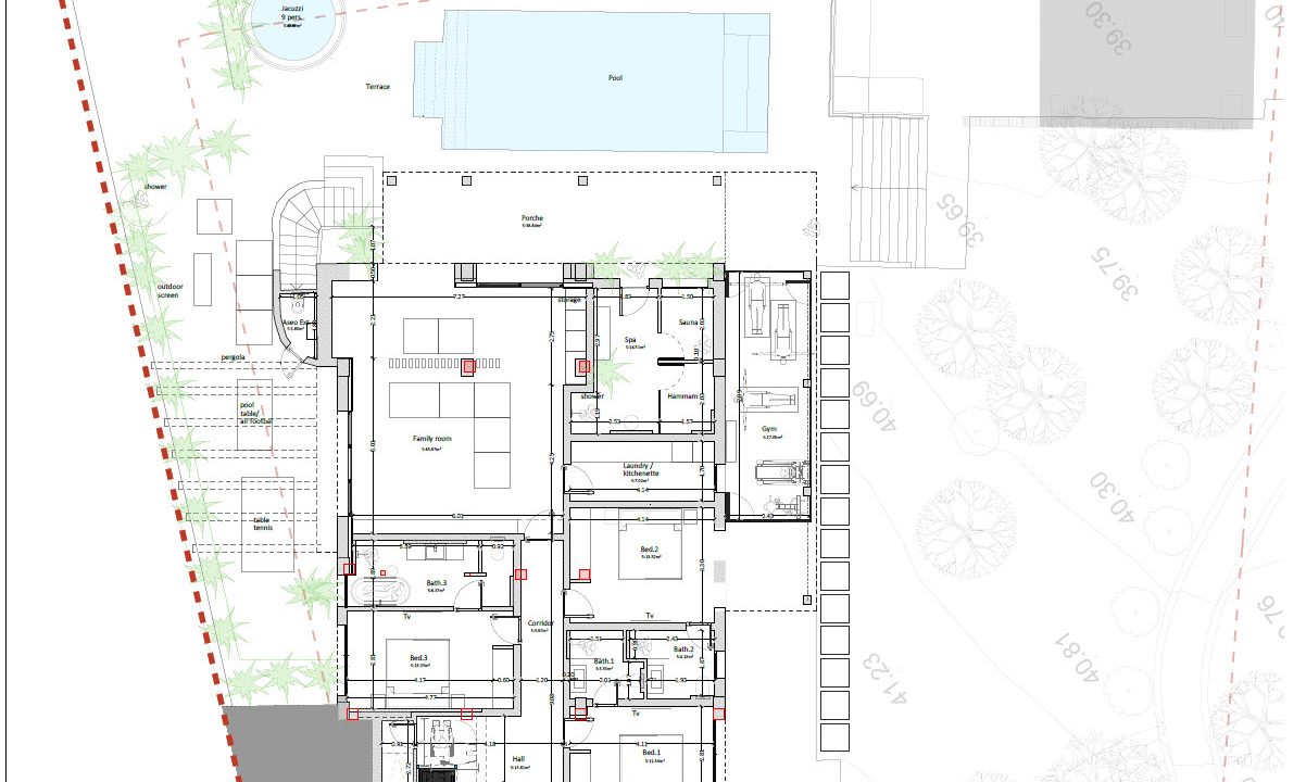 Floorplan basement and exterior 2025