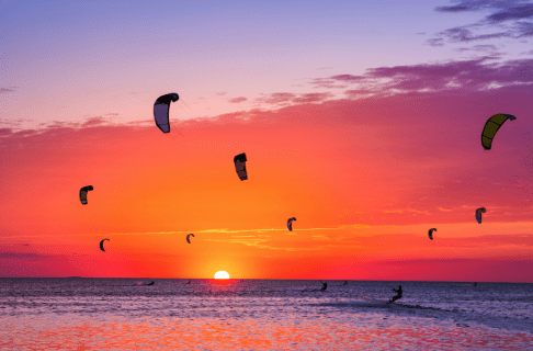 Kitesurfing